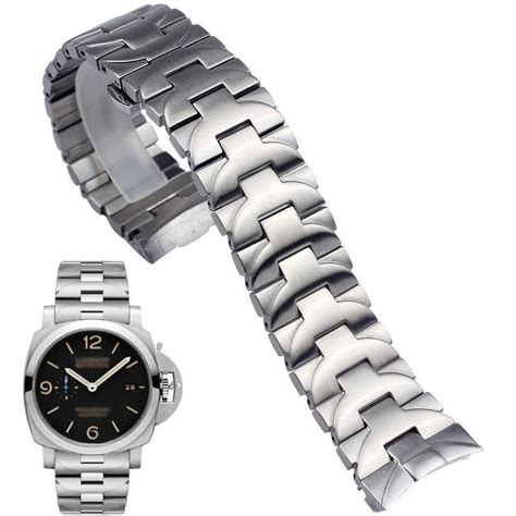 panerai stainless steel watch band|aftermarket panerai watch straps.